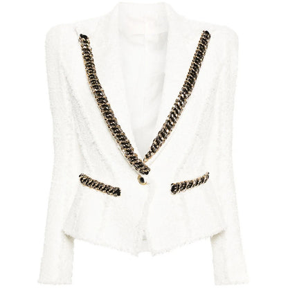 Odi te amo - White Winter Blazer