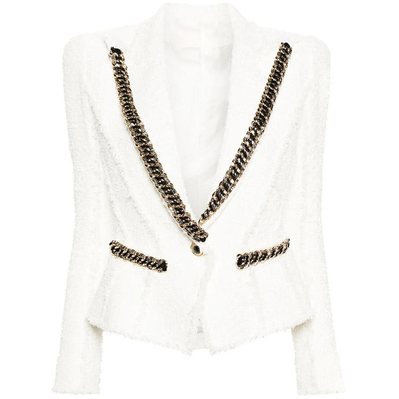 Odi te amo - White Winter Blazer