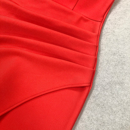 Amy red Bodycon Dress