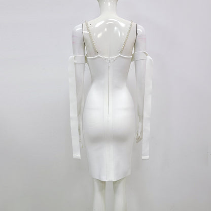 Lexa Swarovski Bandage dress