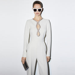 Petra Luxury White Jumpsuit