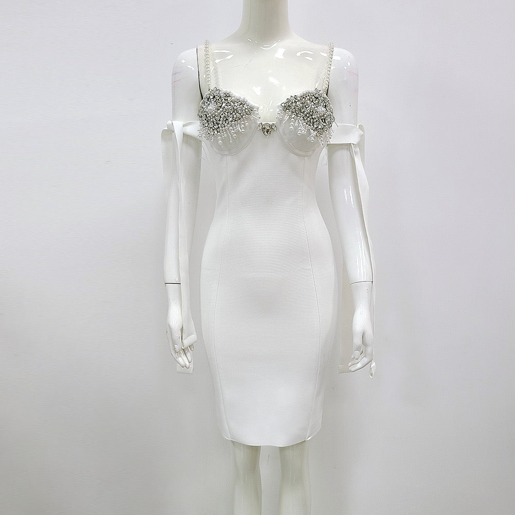 Lexa Swarovski Bandage dress