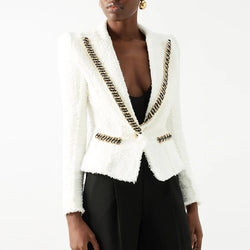 Odi te amo - White Winter Blazer