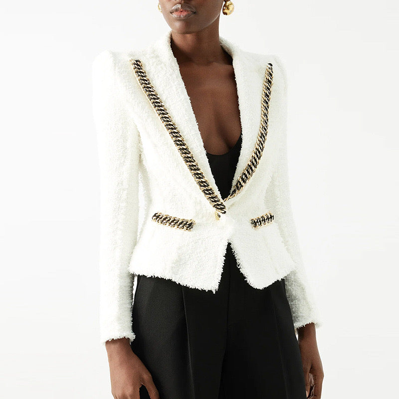 Odi te amo - White Winter Blazer