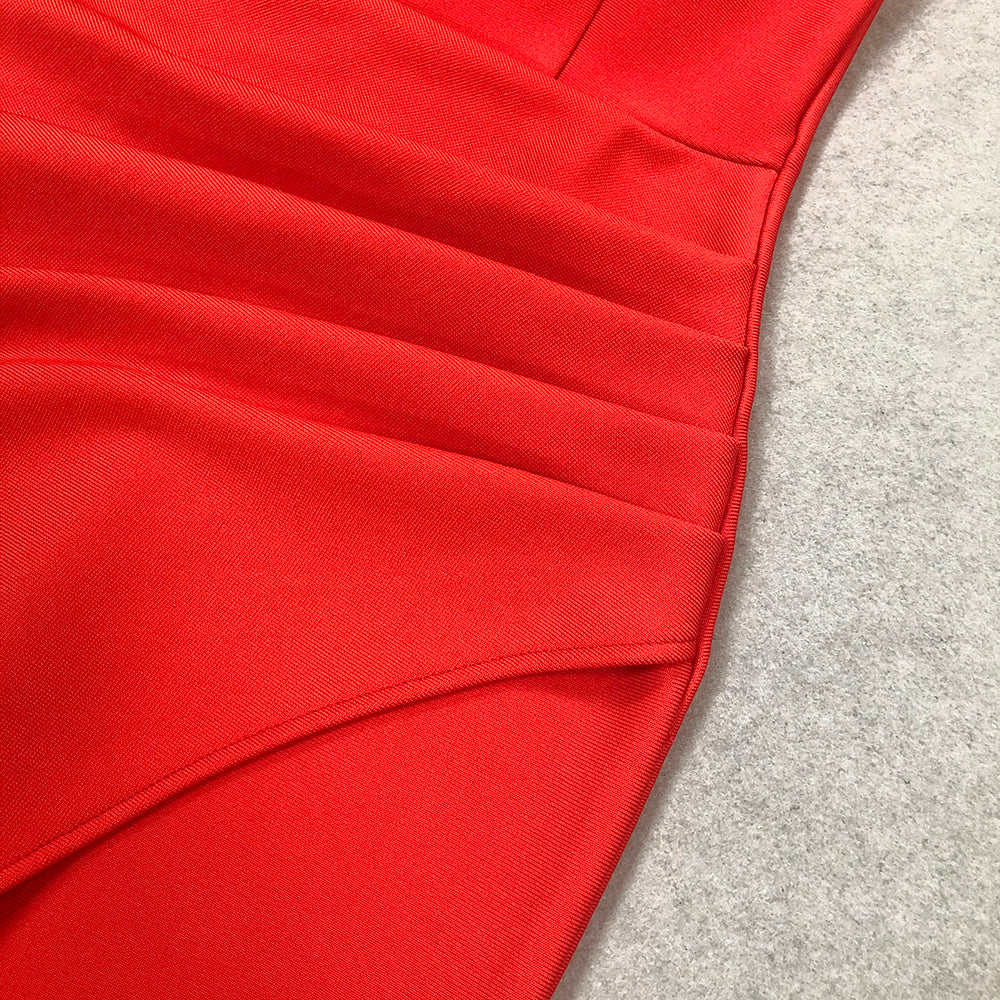 Amy red Bodycon Dress