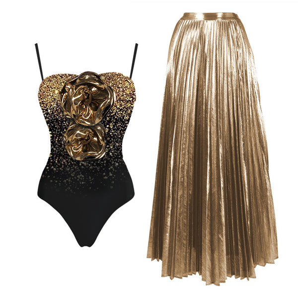 Lena Gold Skirt