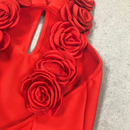 Amy red Bodycon Dress
