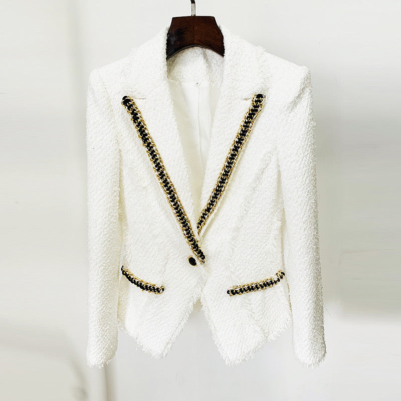 Odi te amo - White Winter Blazer