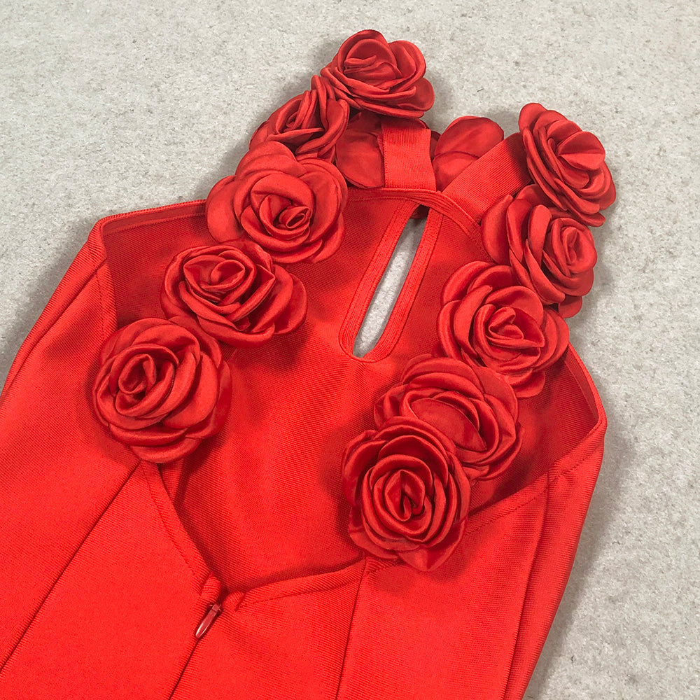 Amy red Bodycon Dress