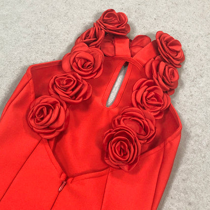 Amy red Bodycon Dress