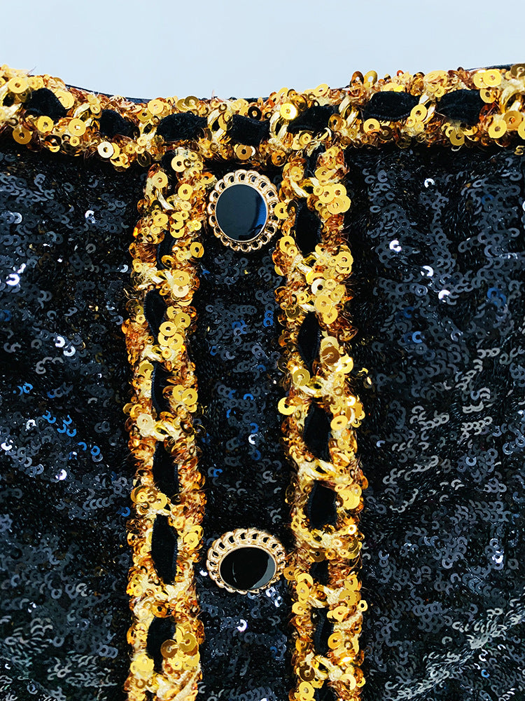 Stephy Mini bustier dress with sequins