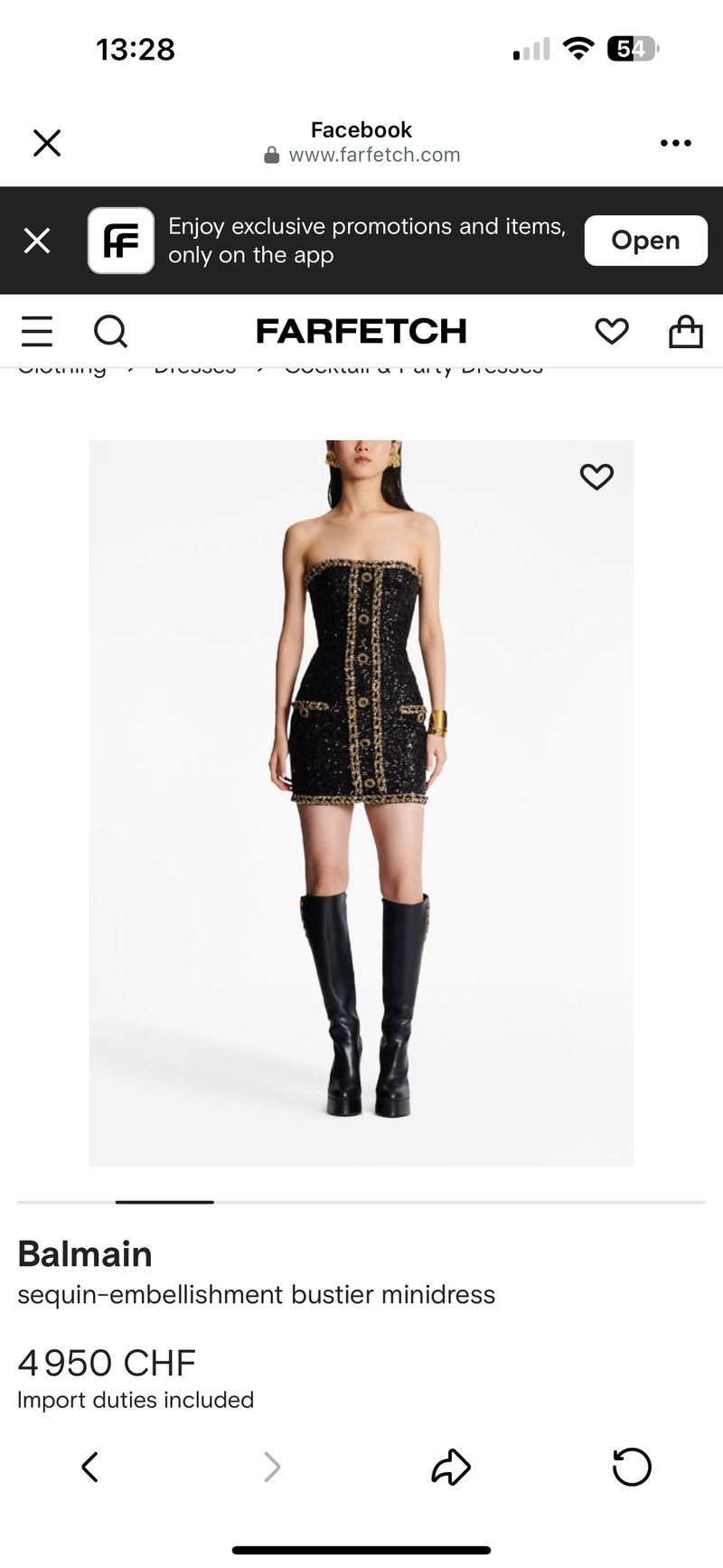 Stephy Mini bustier dress with sequins