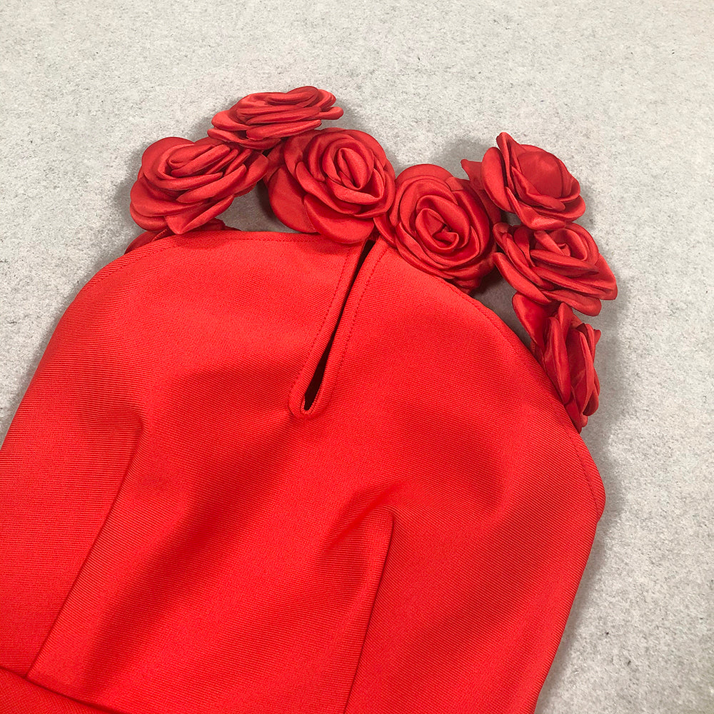 Amy red Bodycon Dress